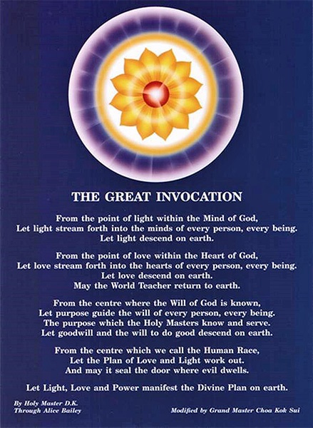 The Great Invocation mantra